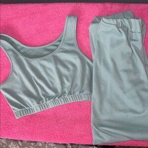 Fashion Nova Women's Sage Green Intimate Set